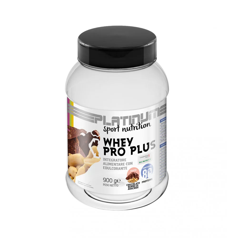 WHEY PRO PLUS 900g – CIOCCOLATO BURRO D’ARACHIDI